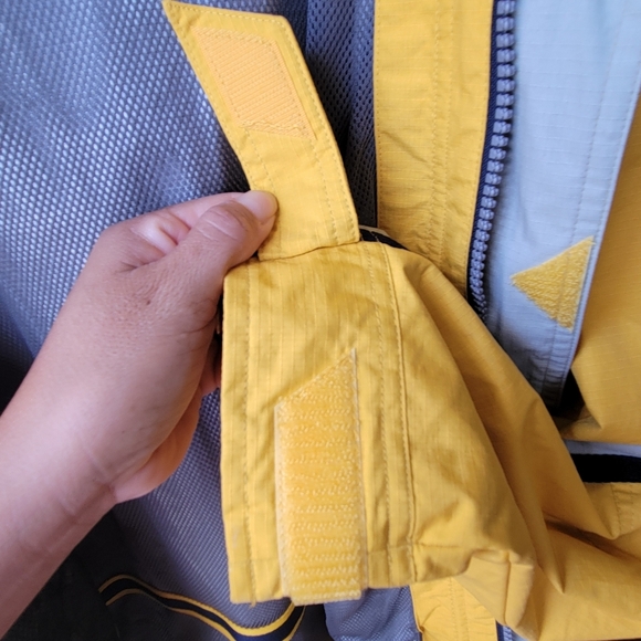 VINTAGE GAP REFLECTIVE RACING STRIPED HOODED WINDBREAKER JACKET XS STRIPED - Picture 12 of 14